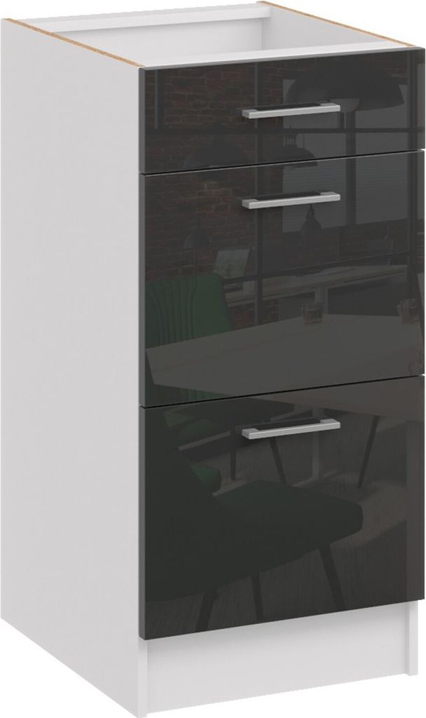 Roe Furniture | Küchenunterschrank 40 cm - Schwarz – Produktbild 