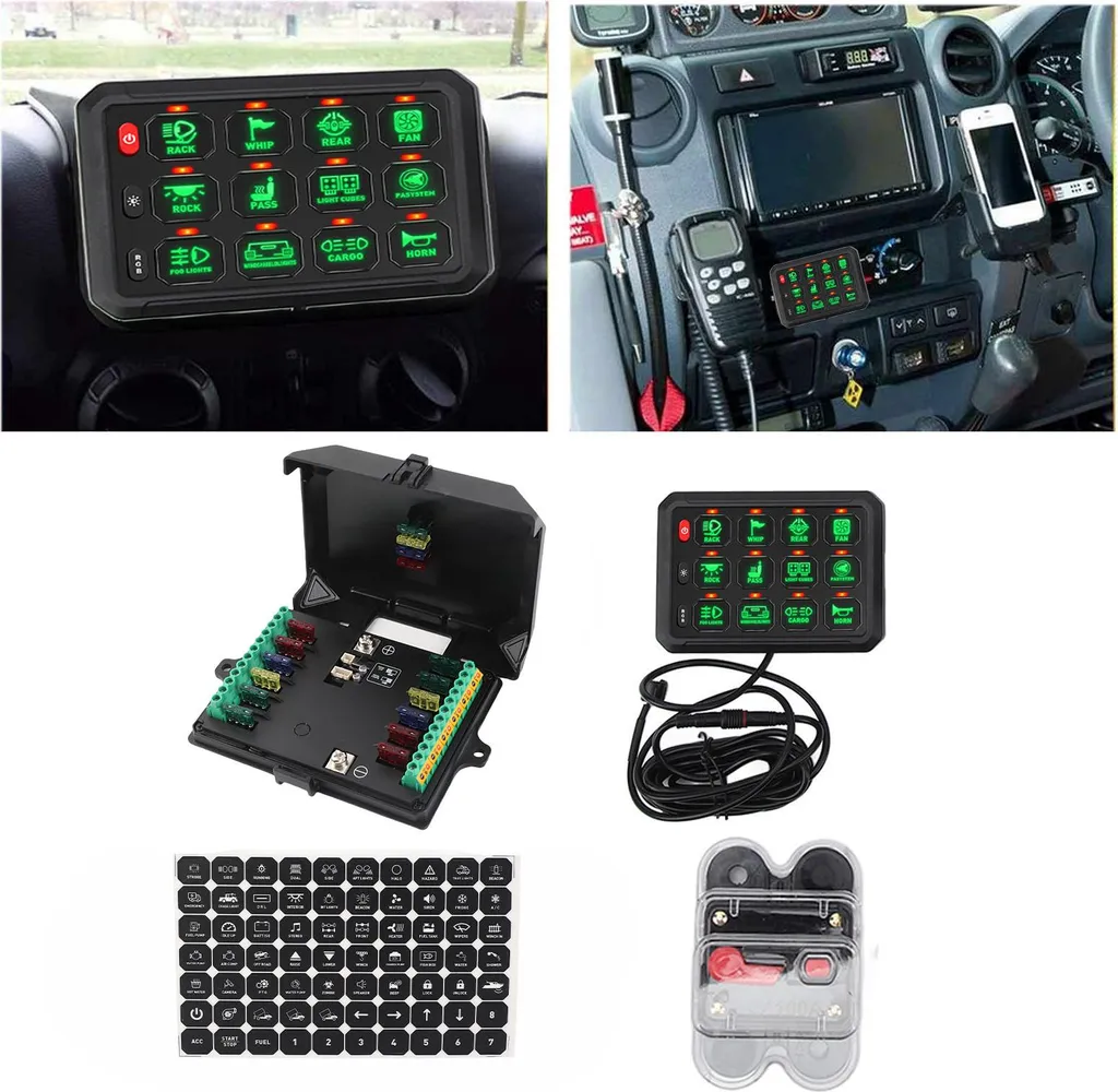 Tableau de commande 12V pour circuits électriques de SUV et ATV - 4