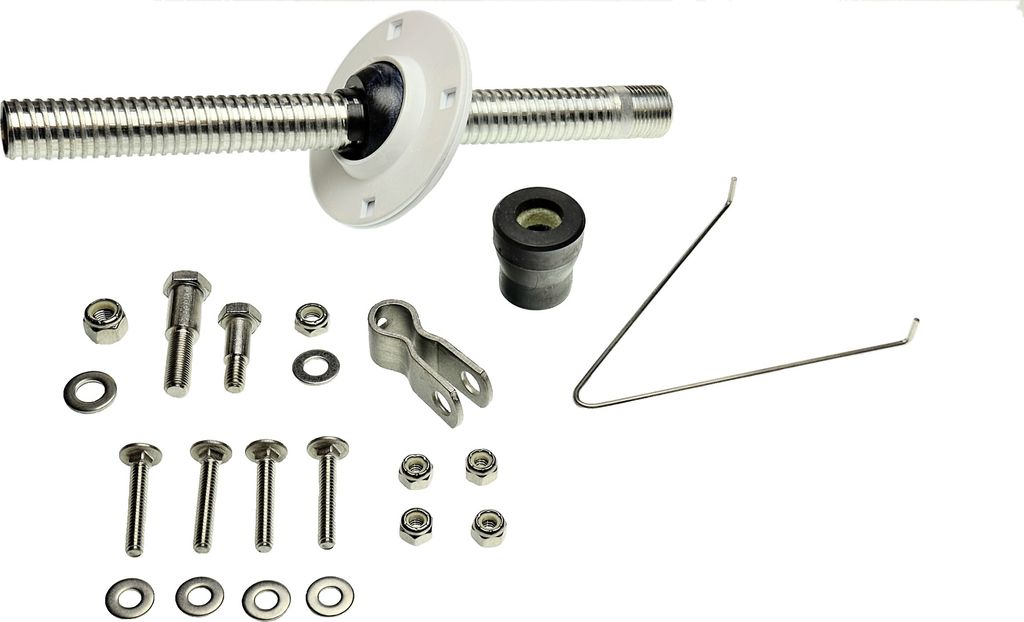 SeaStar Spritzkastenhalterung 90° für Steuerkabel, komplett mit Gabel