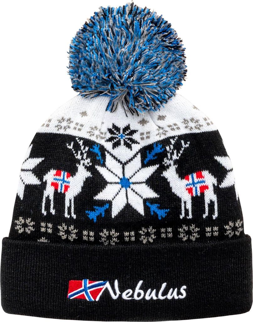 Czapka Nebulus INVERNO, z norweskim wzorem, z klapką, P5971 Zdjęcie produktu 