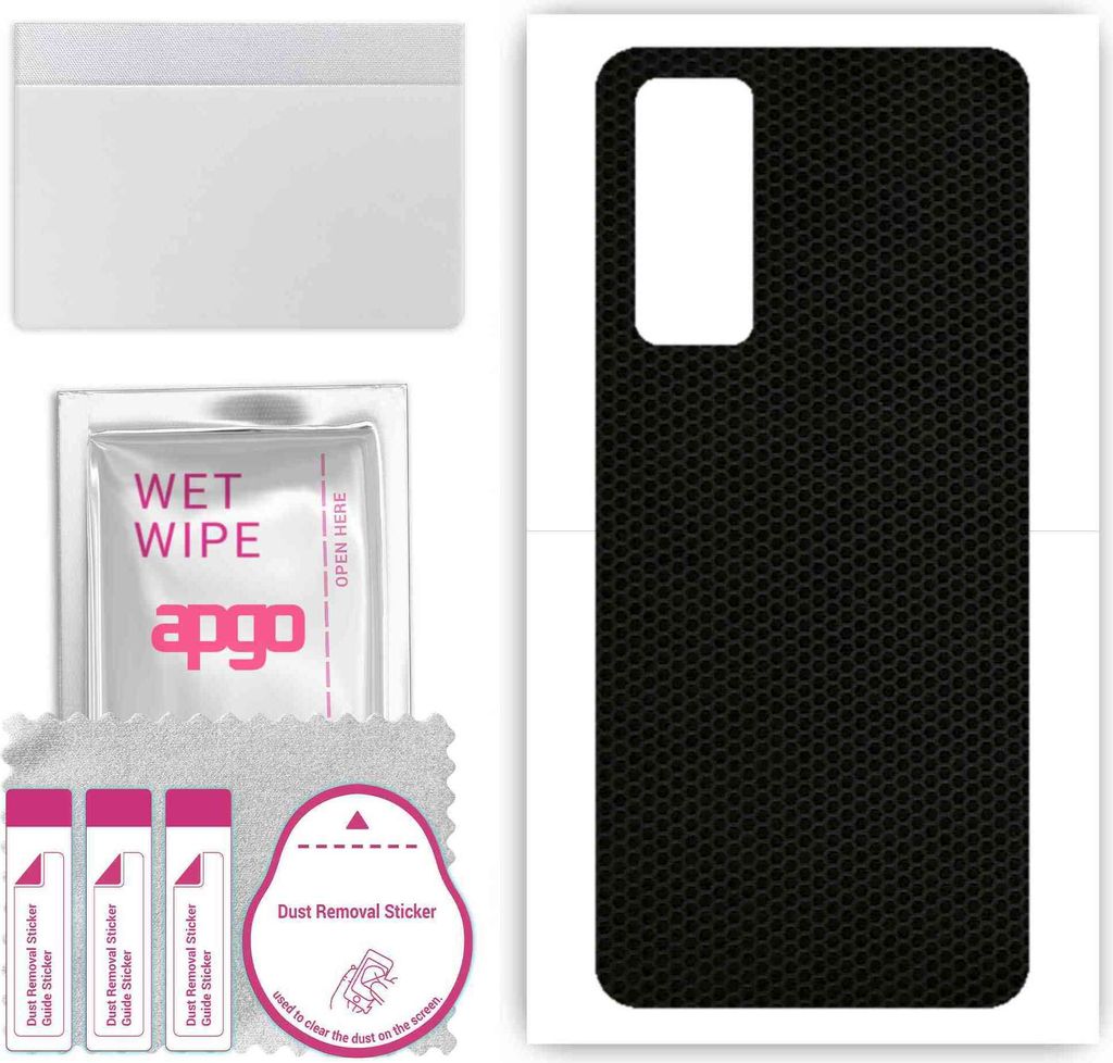 apgo Rückseite Schutzfolie, Skin, kompatibel mit Huawei P Smart 2021 NFC, Hinten Displayschutzfolie aus Vinylfolie, kratzfest, einfache Montage - ...
