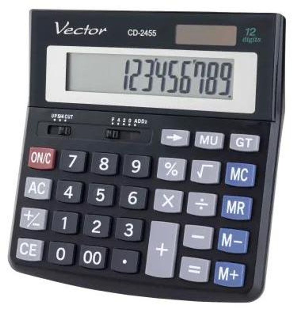 Vector CD-2455 kalkulator biurowy – szybkie i wygodne Zdjęcie produktu 