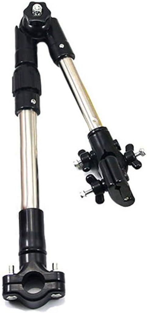Porte-Parapluie, Support Parapluie Vélo Universel Ajustable à 360° Support de Fauteuil Roulant Fauteuil Roulant pour Vélo Connecteur parapluie ...