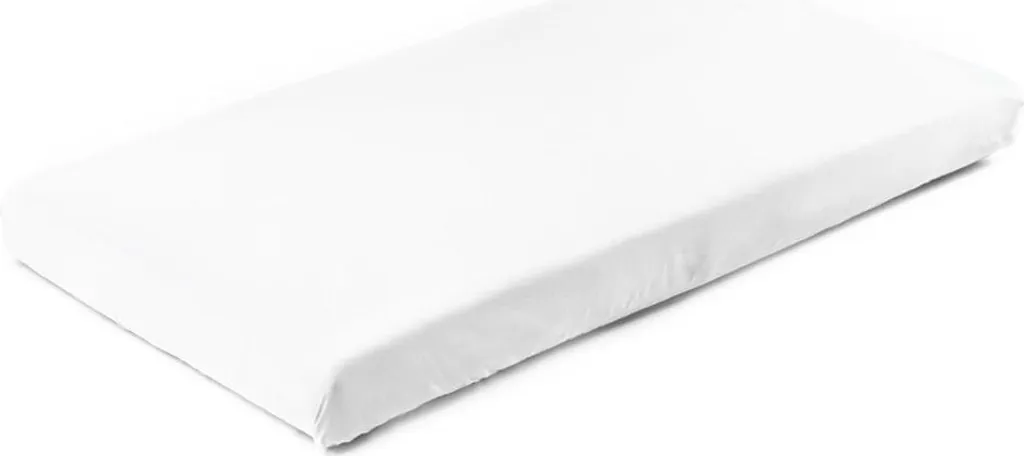 Drap housse bébé 160x80 cm blanc en éponge douce pur coton peigné