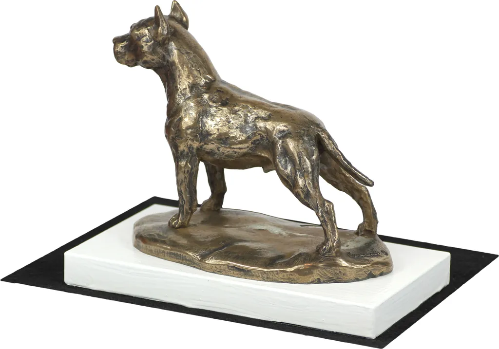 Cadeau pour Propriétaire d'Amstaff : Statue Chien de Collection Art Dog