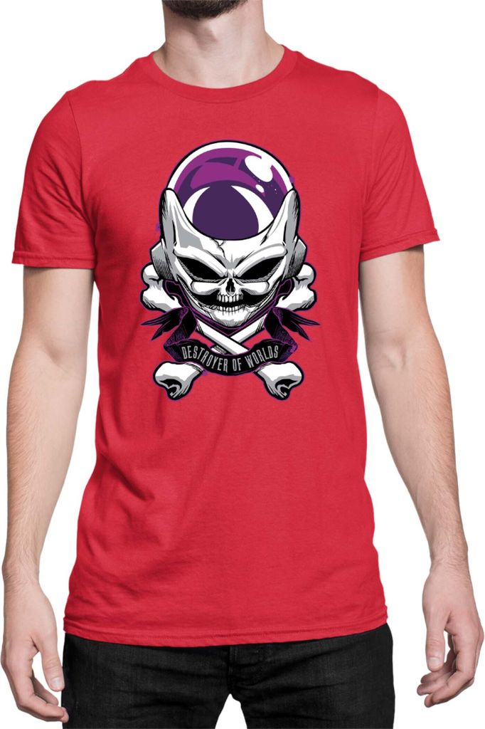 Herren T-Shirt Dragon Anime Manga Ball Z Frieza 01, Man 3XL / Rot