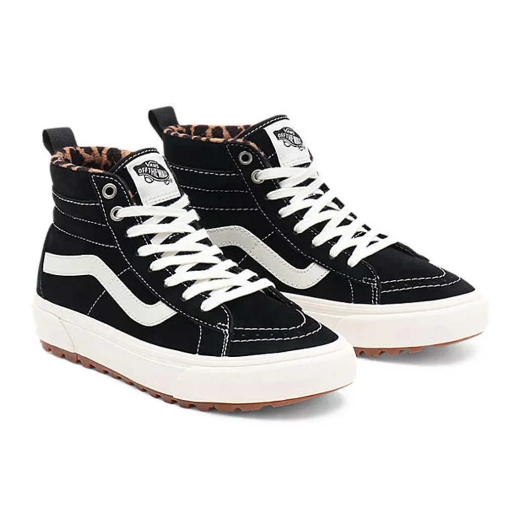 Chaussures Montantes Vans SK8-Hi MTE-1 Suede Imprimé Léopard Noir