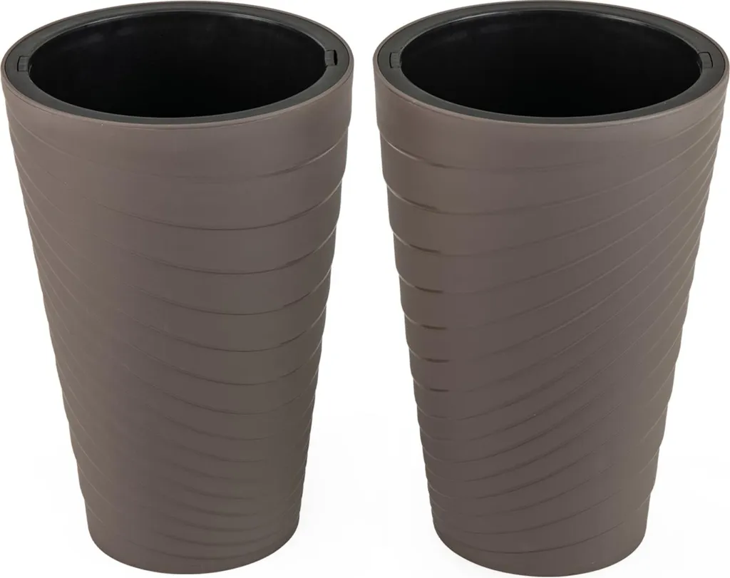 Aménagez votre balcon avec ce lot de 2 jardinières 45 cm de qualité