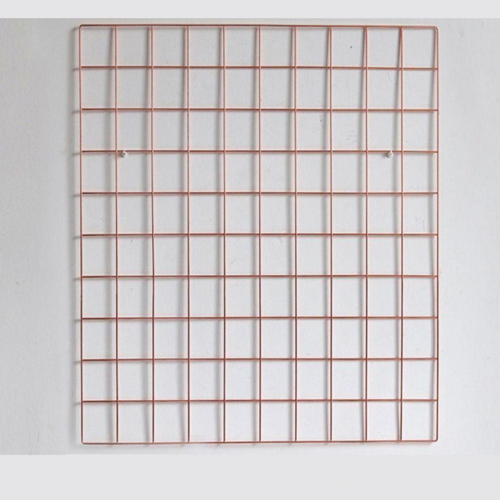 Draht-Wandgitter, Eisengitter-Panel, Pinnwand, DIY-Fotowanddekoration für Fotocollagen und Postkarten, 65 x 45 cm, 2 Stück