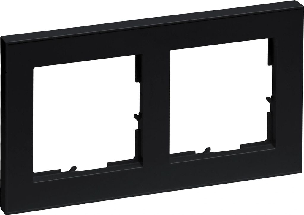 Legrand SEANO+, 2-fach Rahmen, Schwarz lackiert, 1 Stk.
