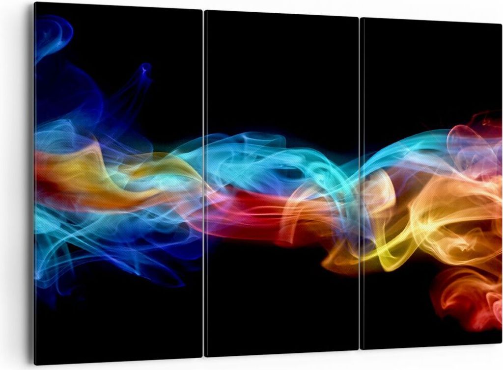 Bild auf Leinwand - Leinwandbild - Abstrakt luft bunt figur - 165x110cm - Wand Bild - Wanddeko - Leinwanddruck - Bilder - Kunstdruck - Wanddekorati...