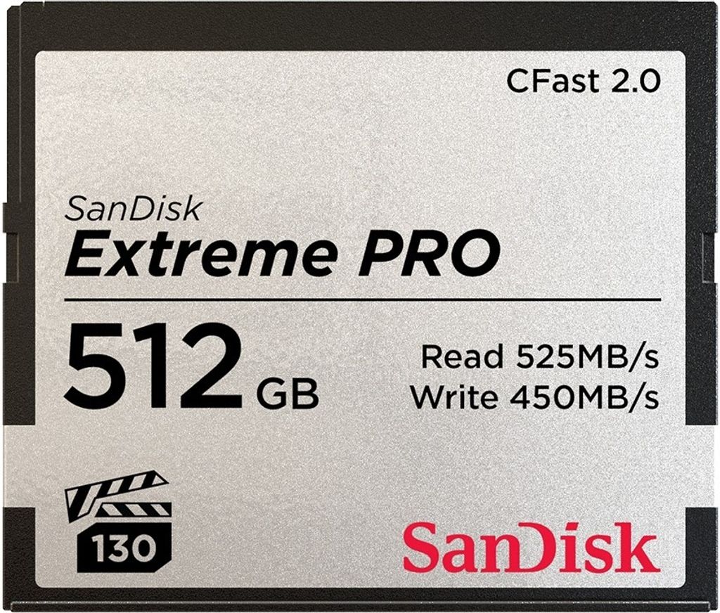 SanDisk Extreme PRO CFast 2.0 Speicherkarte – 512 GB Produktbild 