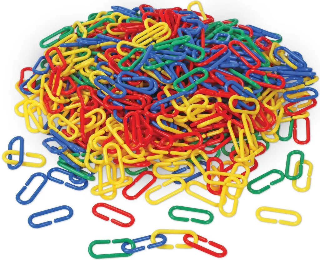 Jeu éducatif de 500 maillons emboîtables pour apprendre à compter