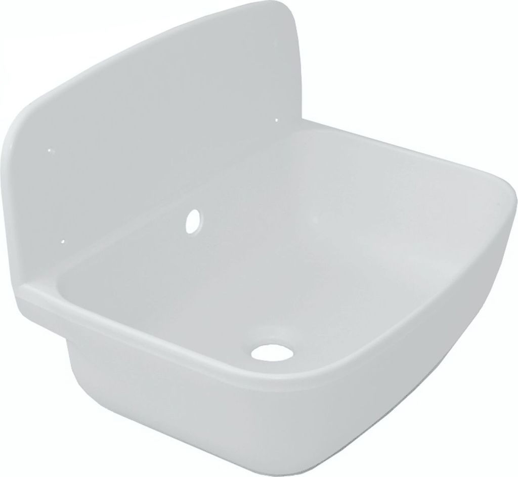 Marley Ausgussbecken Typ 500 ohne Rost - Farbe: weiß - 13,5 l Volumen