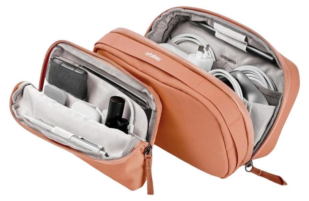 Orbitkey - 2-in-1 Tech Accessory Pouch - Elektronik Organizer Tasche Rose
