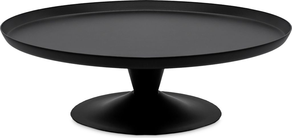 1.07 Tischpodest in schwarz - ca. Ø 23,5 cm - Etagere Deko Teller auf Fuß