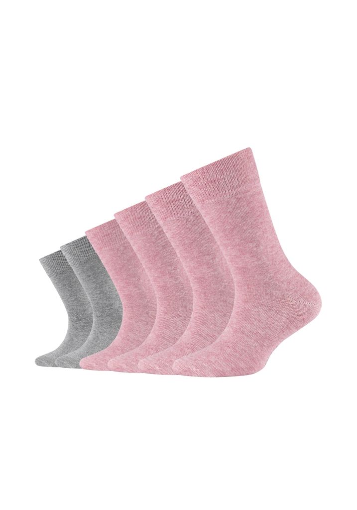Camano Socken (Pack, 6-tlg.) ca-soft mit weichem Komfortbund chalk pink melange 31-34