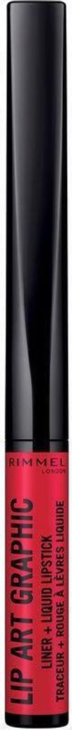 Rimmel London Lip Art Graphic Liner&Liquid Lipstick 610 Hot Spot