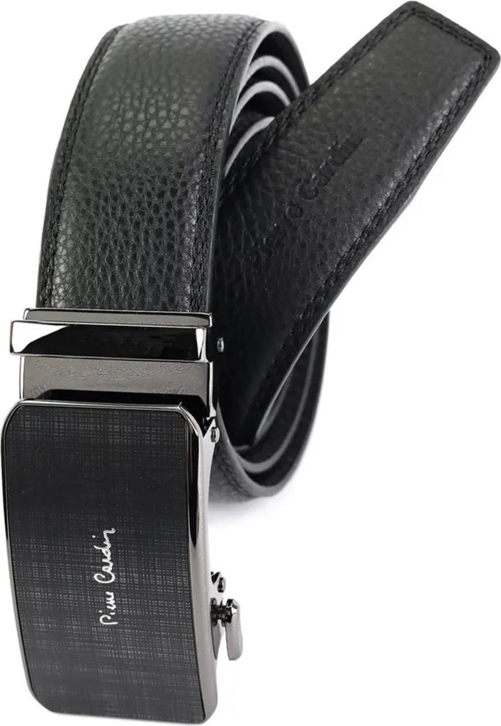 Ceinture Pierre Cardin Greg 58535 en Cuir Noir Véritable pour Homme