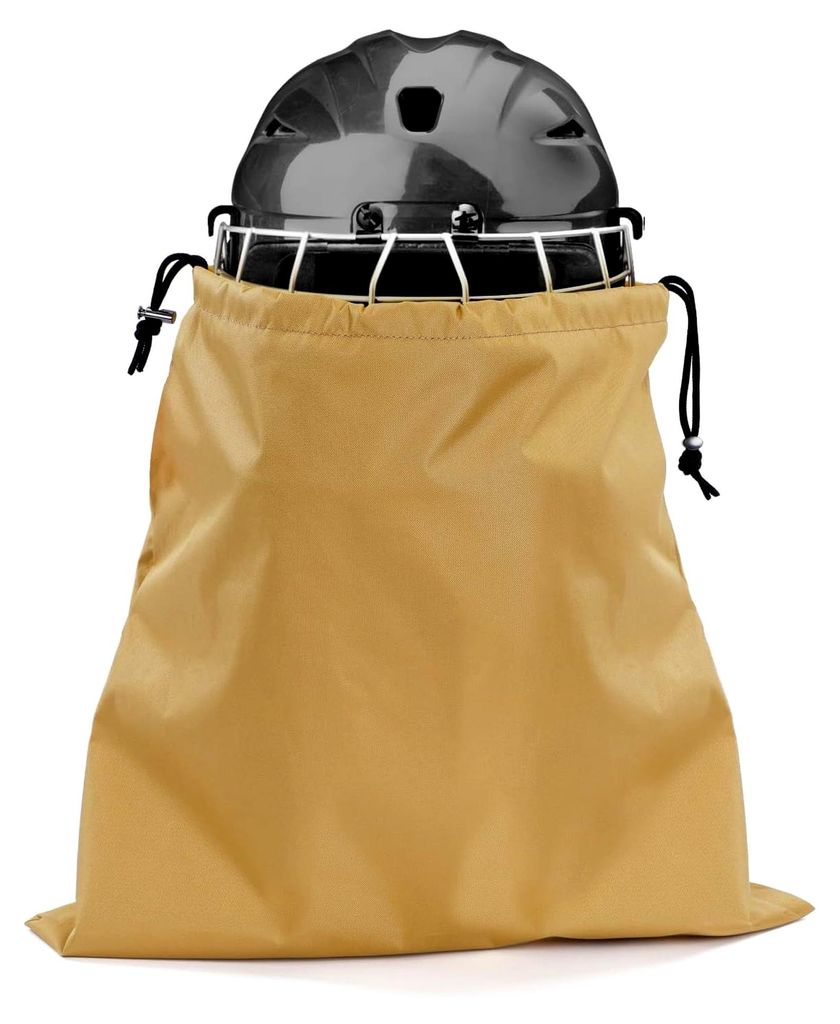 Tragbare Helmtasche, Hockey-Helmtasche, 38 x 40 cm wasserdichte Helmtasche mit Kordelzug - Plüsch für Motorradhelme, Fahrradhelme, Eishockeyhelme...