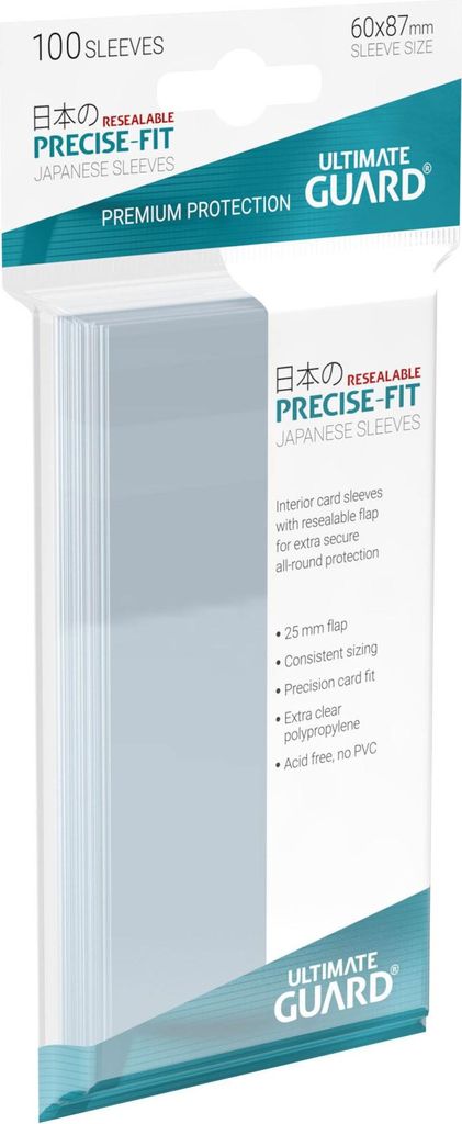 Ultimate Guard Precise-Fit Sleeves Resealable Japanische Produktbild 