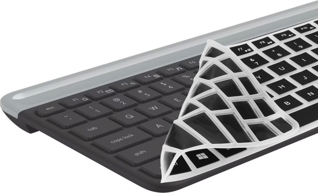 kwmobile Silikon Tastaturschutz für Logitech MK470 / K580 - QWERTY US Keyboard Cover Abdeckung - Schwarz