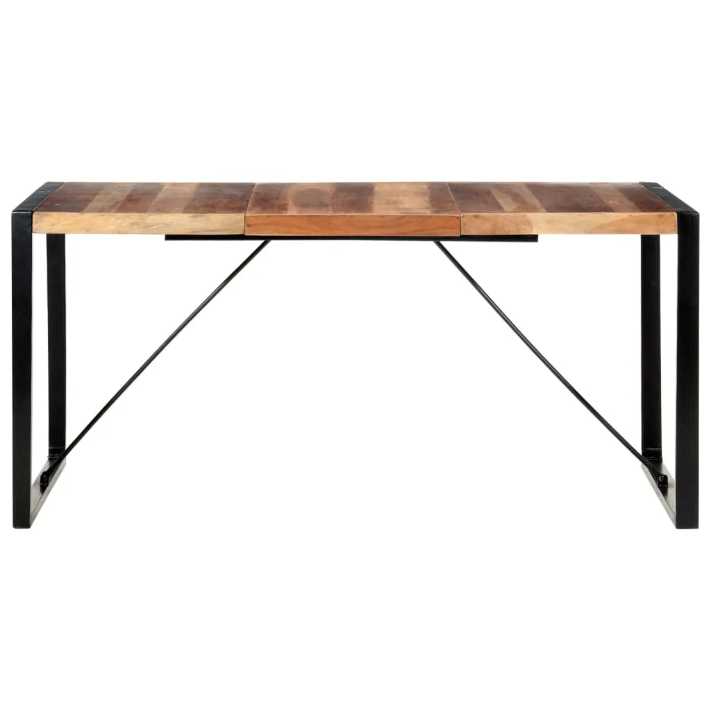 Table de séjour 6 personnes en bois massif pour repas familiaux chic