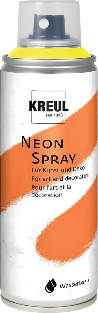 Vernice Spray KREUL 76371 Giallo Neon 200ml per Decorazione e Hobby