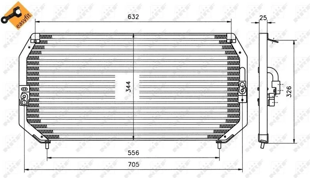 Condenseur climatisation OE 8846005010 - NRF 35193 Qualité Premium Pro