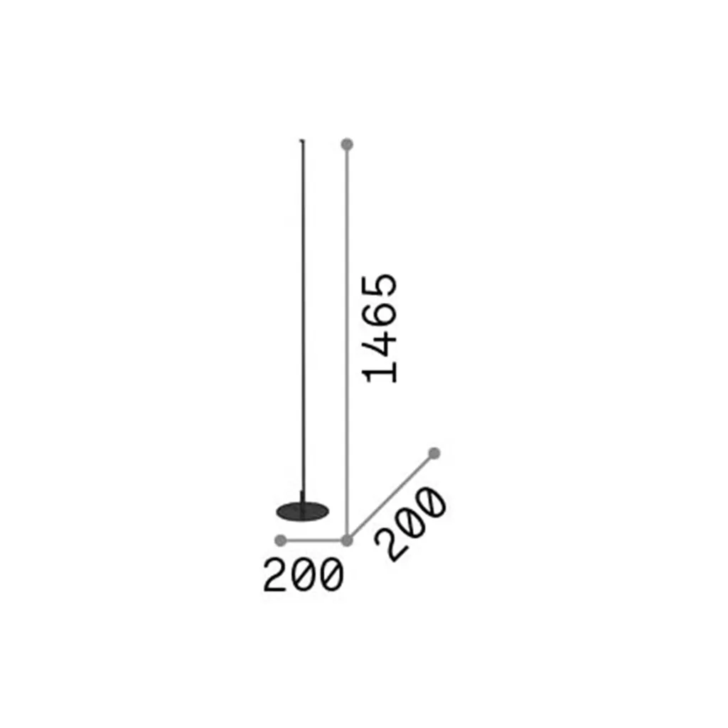 Lampadaire de Lecture LED Blanc 16W Yoko pour Ambiance Cosy 3000K