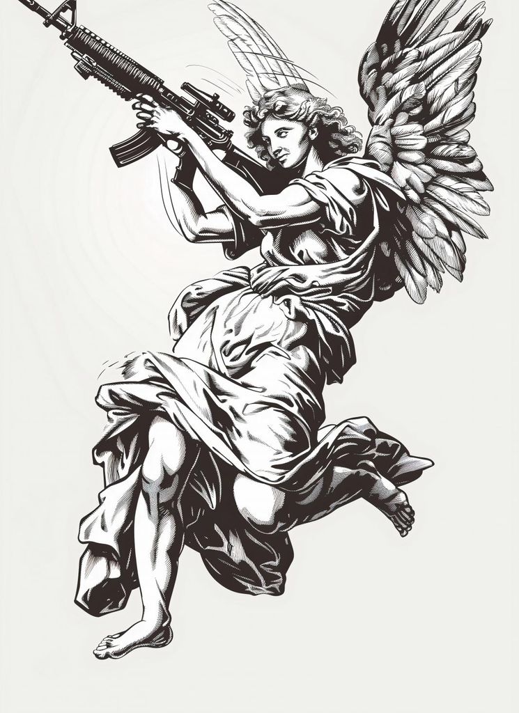 Plakat 40x55cm Kriegsengel