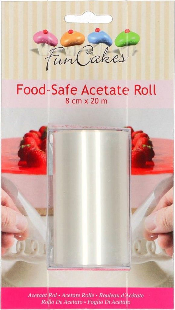 Acetatfolie für Torten 8cm x 20m Produktbild 