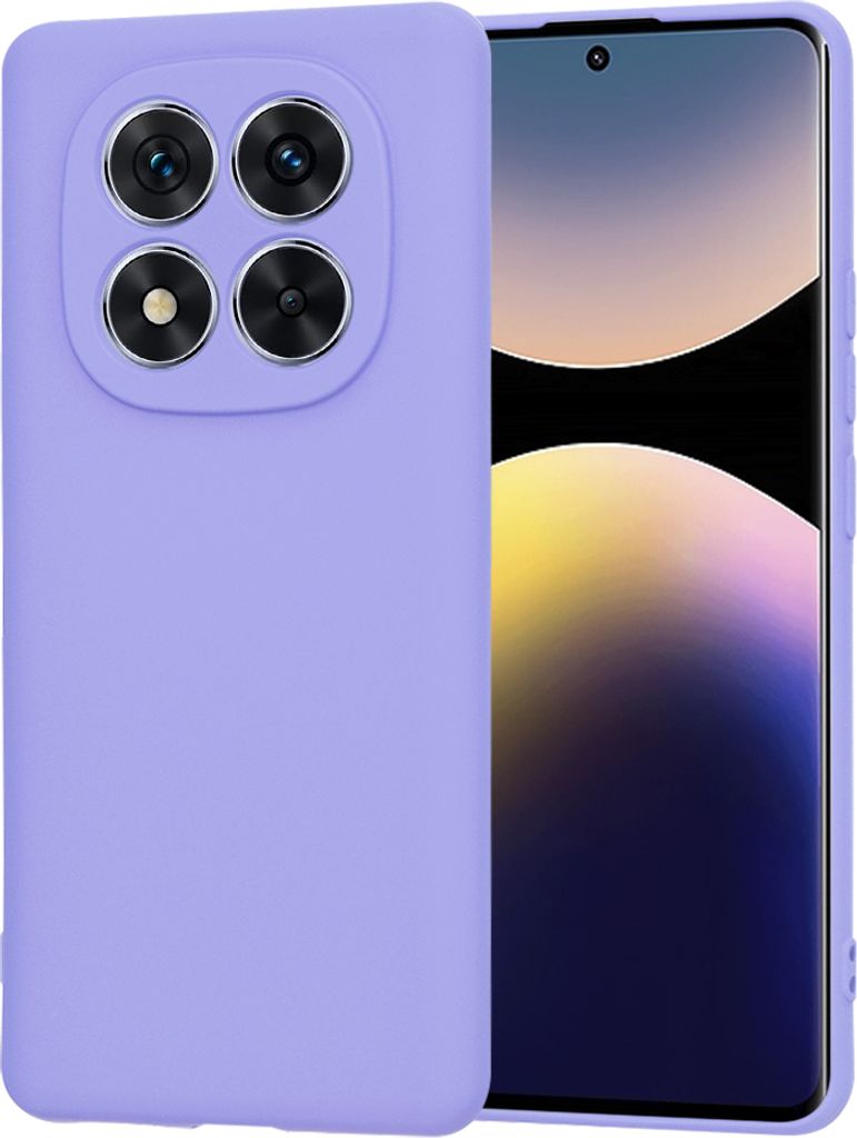 Techsuit Soft Flex Silikon Back Cover Hülle für Xiaomi Redmi Note 14 Pro / Xiaomi Poco X7 - Hell lila