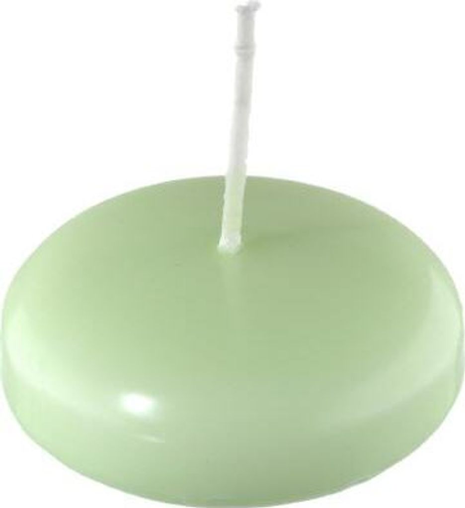 Schwimmkerzen Kiwi Grün 26 x Ø 42 mm, 8 Stück