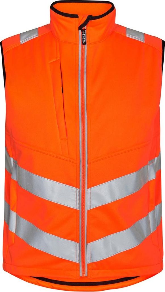 F. Engel Safety Softshellweste, Orange, Gr. M