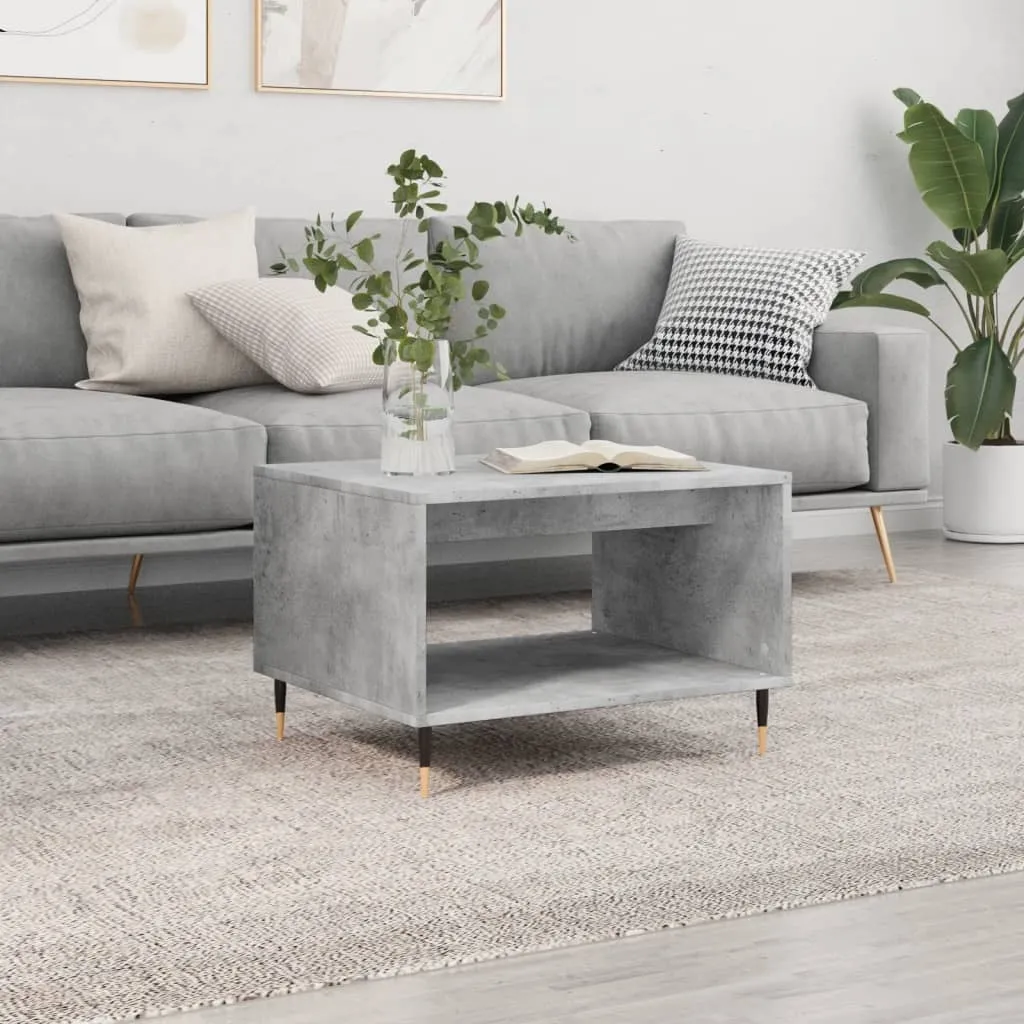 Tavolino Basso Grigio Cemento Maison Exclusive 60x50x40 cm Legno