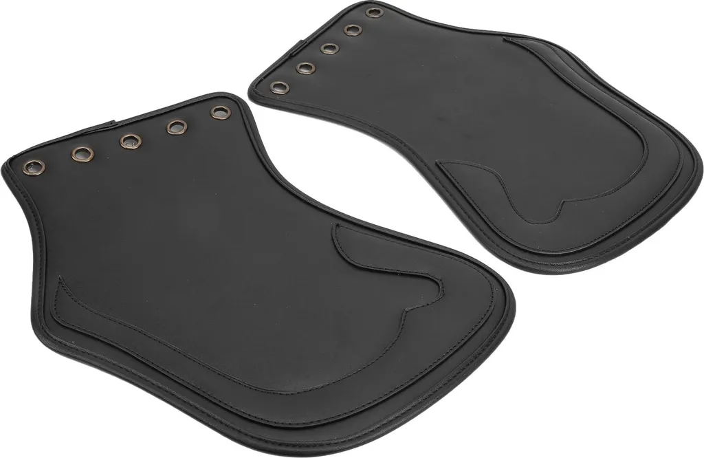 2 Déflecteurs de Chaleur Moto en Polyuréthane pour Selle et Moteur Noir