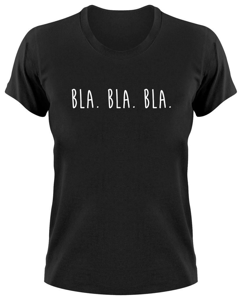Styletex23 T-Shirt Bla Bla Bla Fun, Damen schwarz, S