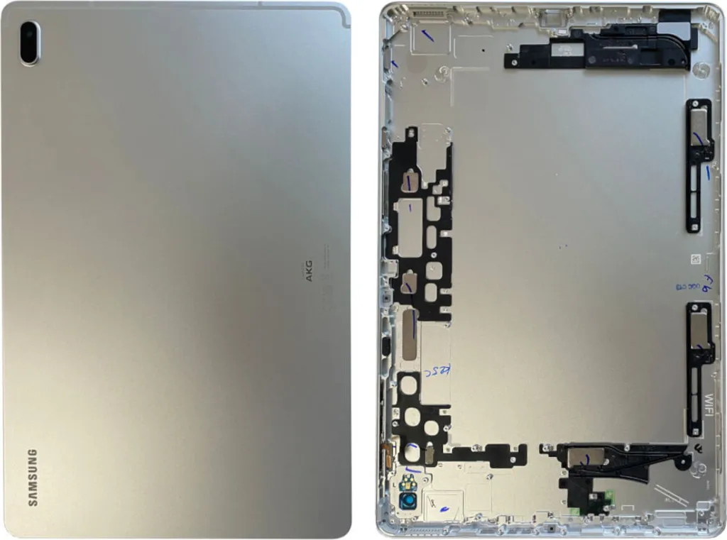Pièce de Rechange Dos Argenté pour Samsung Galaxy Tab S7 FE WIFI