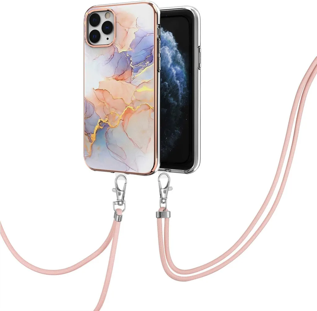 Custodia iPhone 11 Pro Max Outdoor - TPU con Cordino Grigio Regolabile