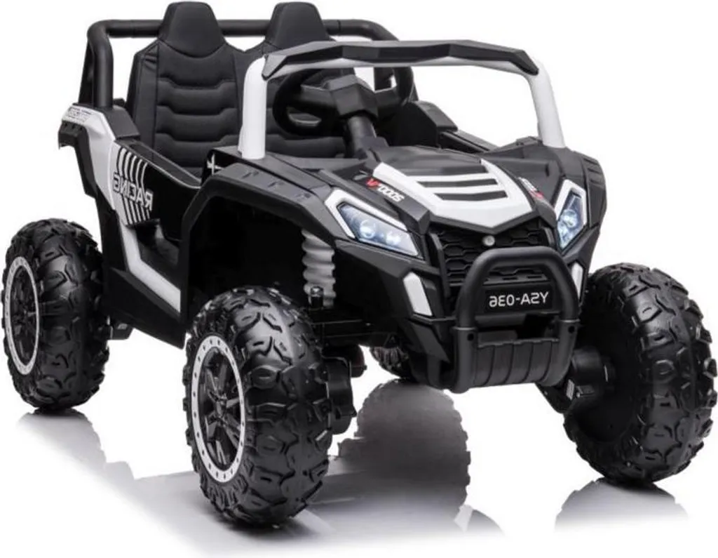 Voiture enfant YSA036 blanche 4x4 : sécurité totale et contrôle parent