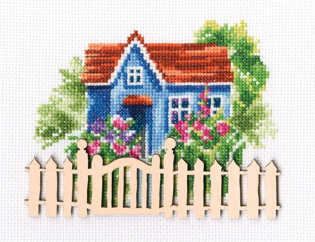 RTO Kreuzstich-Stickset mit Sperrholz "My sweet home" Produktbild 