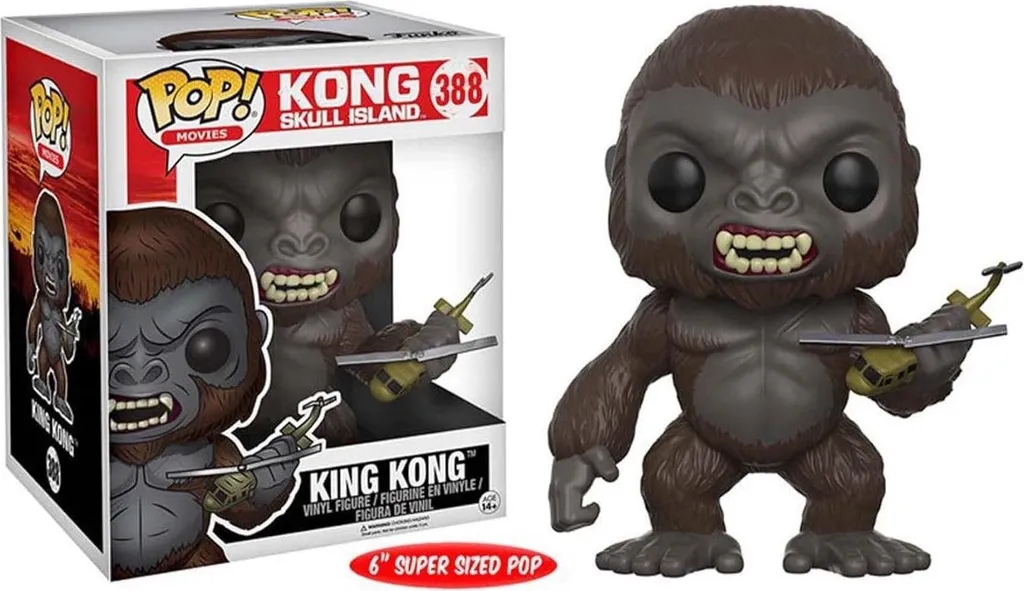Cadeau Idéal King Kong POP ! 15 cm - Figurine Durable Kong Skull Island