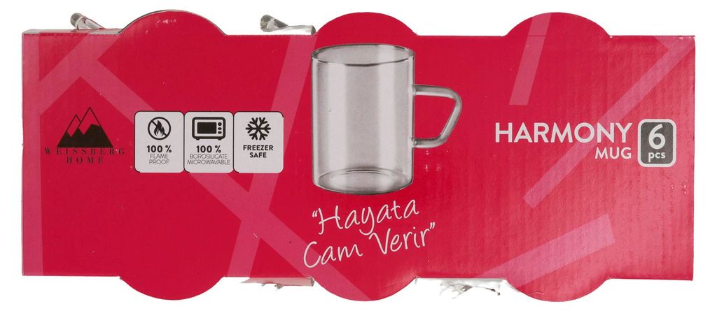 Weissberg Harmony Mug Glass mit Henkel K141