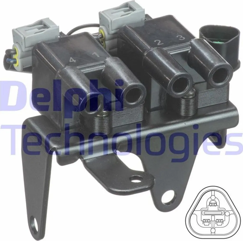 Bobine d'allumage 12V Delphi GN10829-12B1 compatible Hyundai Atos Prime
