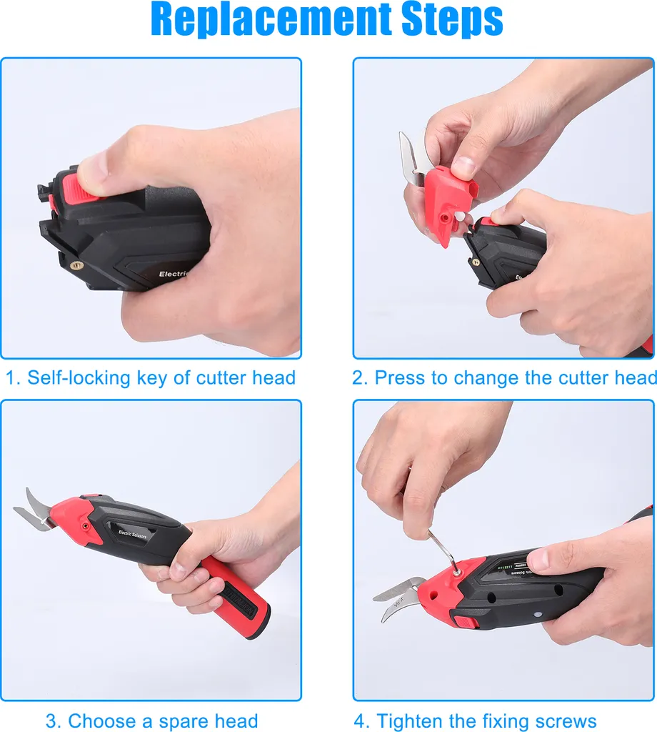 Coupeur de tissu électrique portatif avec moteur à brosse haute performance