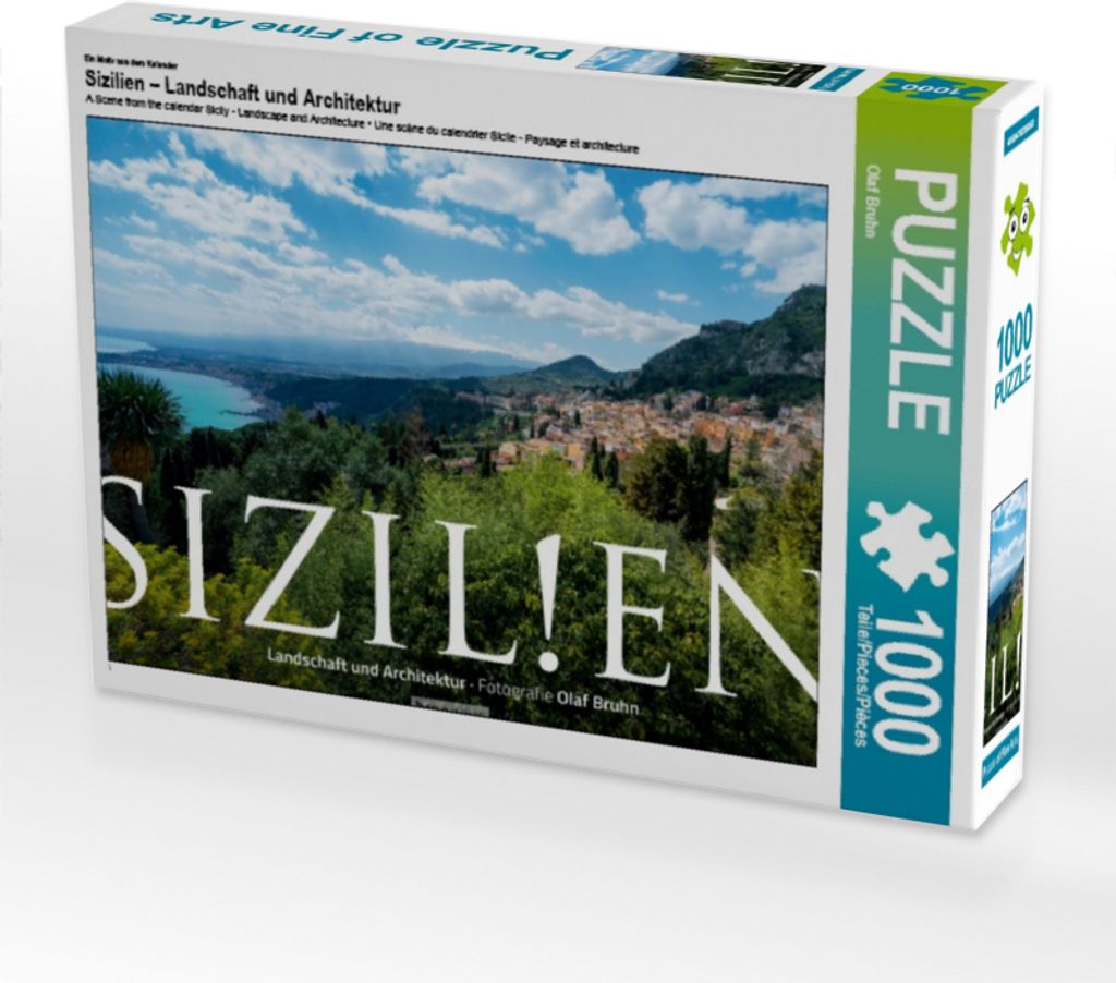 Calvendo Ein Motiv aus dem Kalender Sizilien – Landschaft und Architektur 1000 Teile Puzzle quer 640x480mm, Bruhn Olaf; 7403897