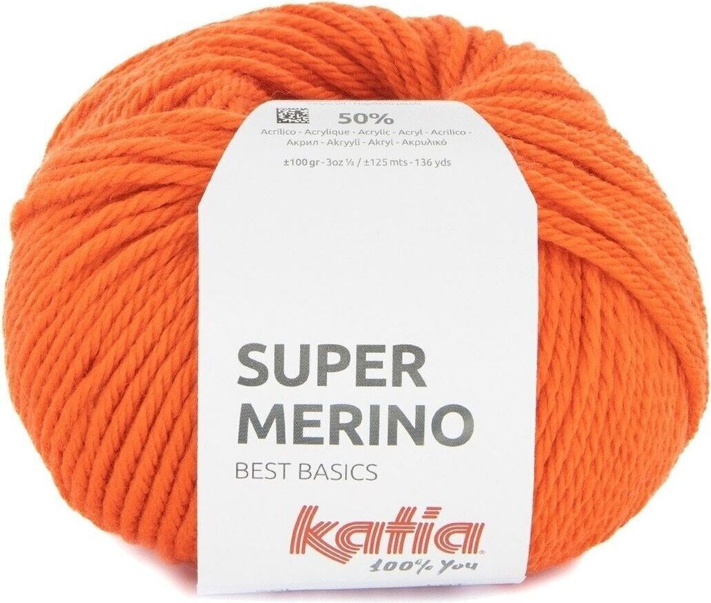 Katia Super Merino 46 Deep Orange Strickgarn