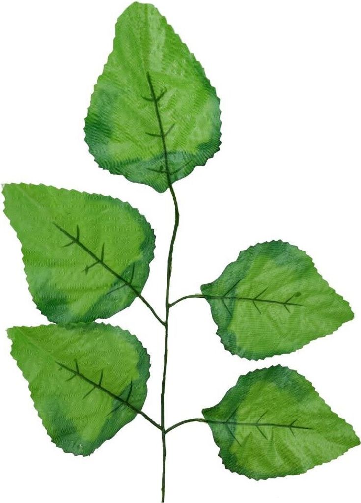 Dekolo Künstliche Pflanzen Grünpflanzen Blätter für Blumenstrauß Zweig für Vase 46cm 12St.