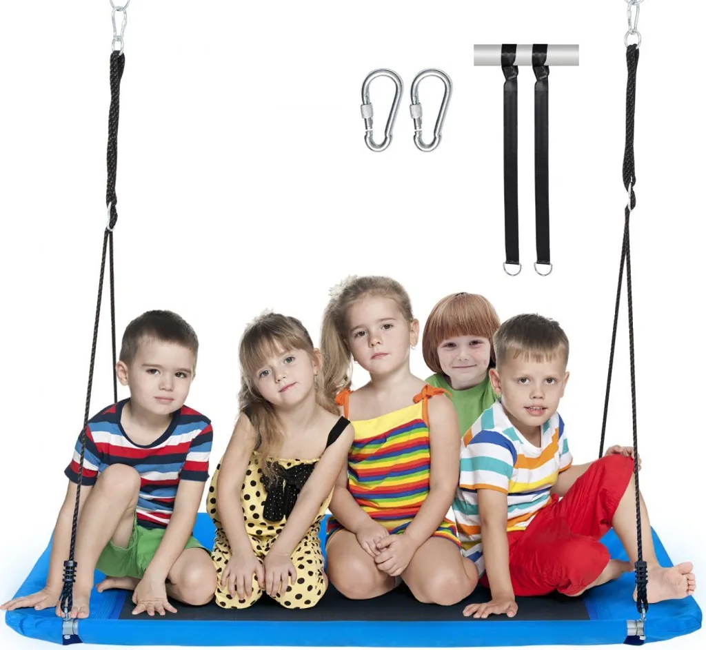 Altalena a piattaforma per bambini - 1524 mm - 317 kg di portata - Altalena ad albero blu - Altalena da giardino di alta qualità